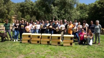 Gosbi acull una jornada de voluntariat ambiental a Mas l’Arbreda per afavorir la biodiversitat a Rocacorba
